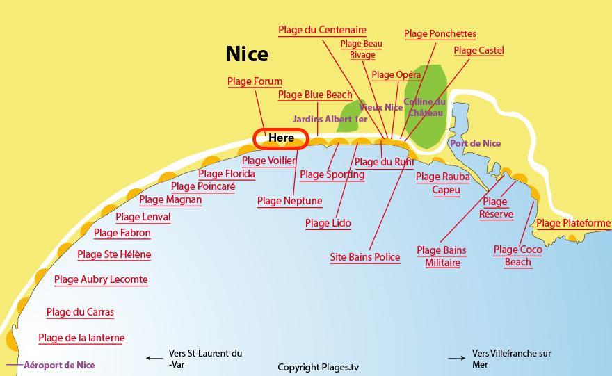 Nice Beach - Promenade Des Anglais Екстериор снимка